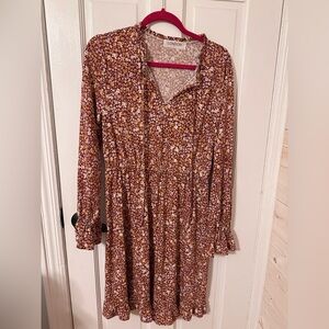 London Floral Long Sleeve Dress